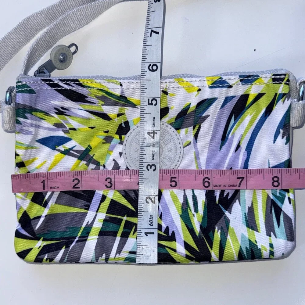 Kipling Crossbody Bag Compact Adjustable Strap Multicolor Lightweight Printed Ny